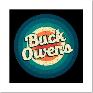 Graphic Buck Name Retro Vintage Circle Posters and Art